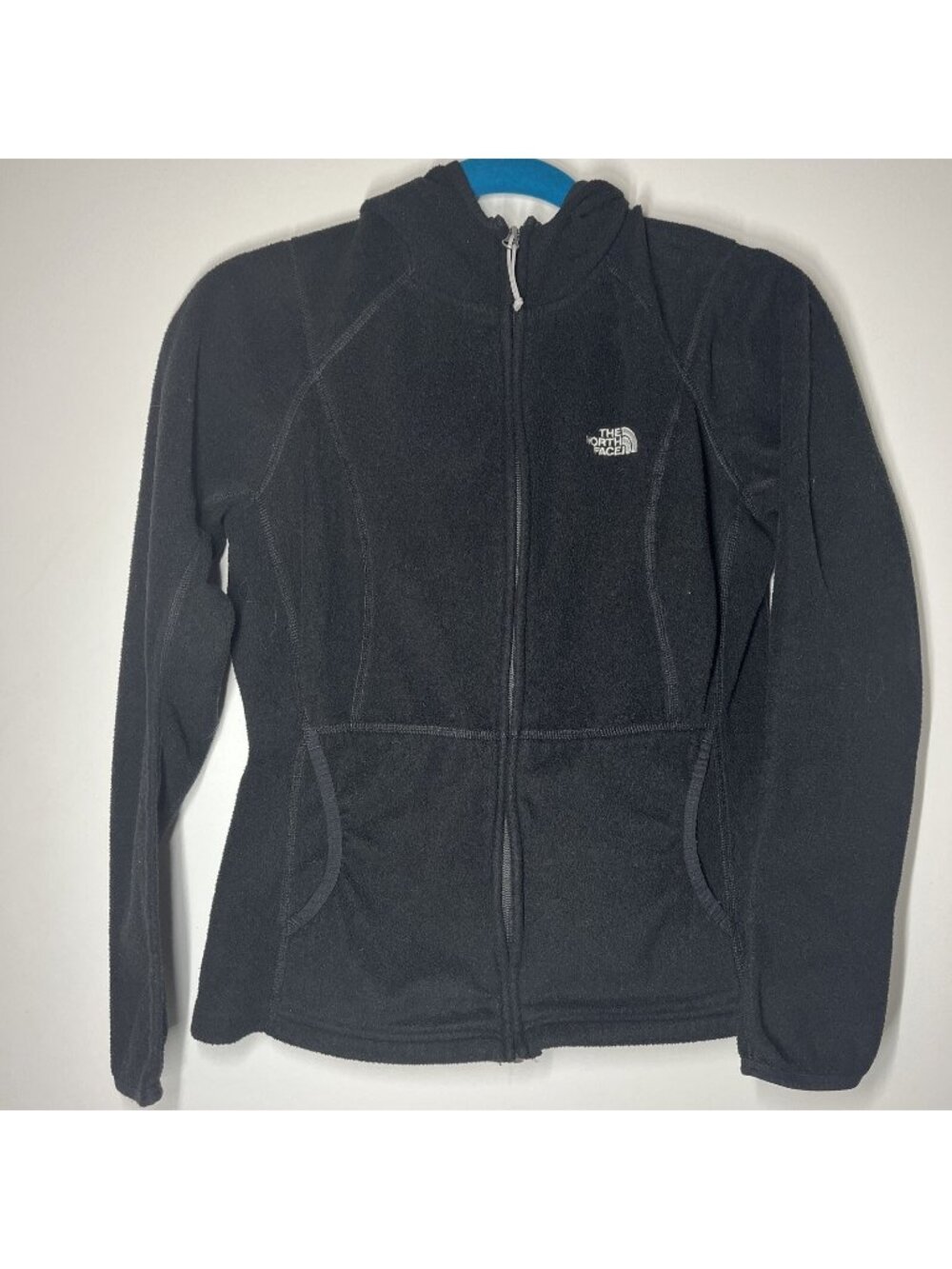 THE NORTH FACE POLARTEC Hooded Lightweight Fleece Full Zip Jacket Woman’s Small